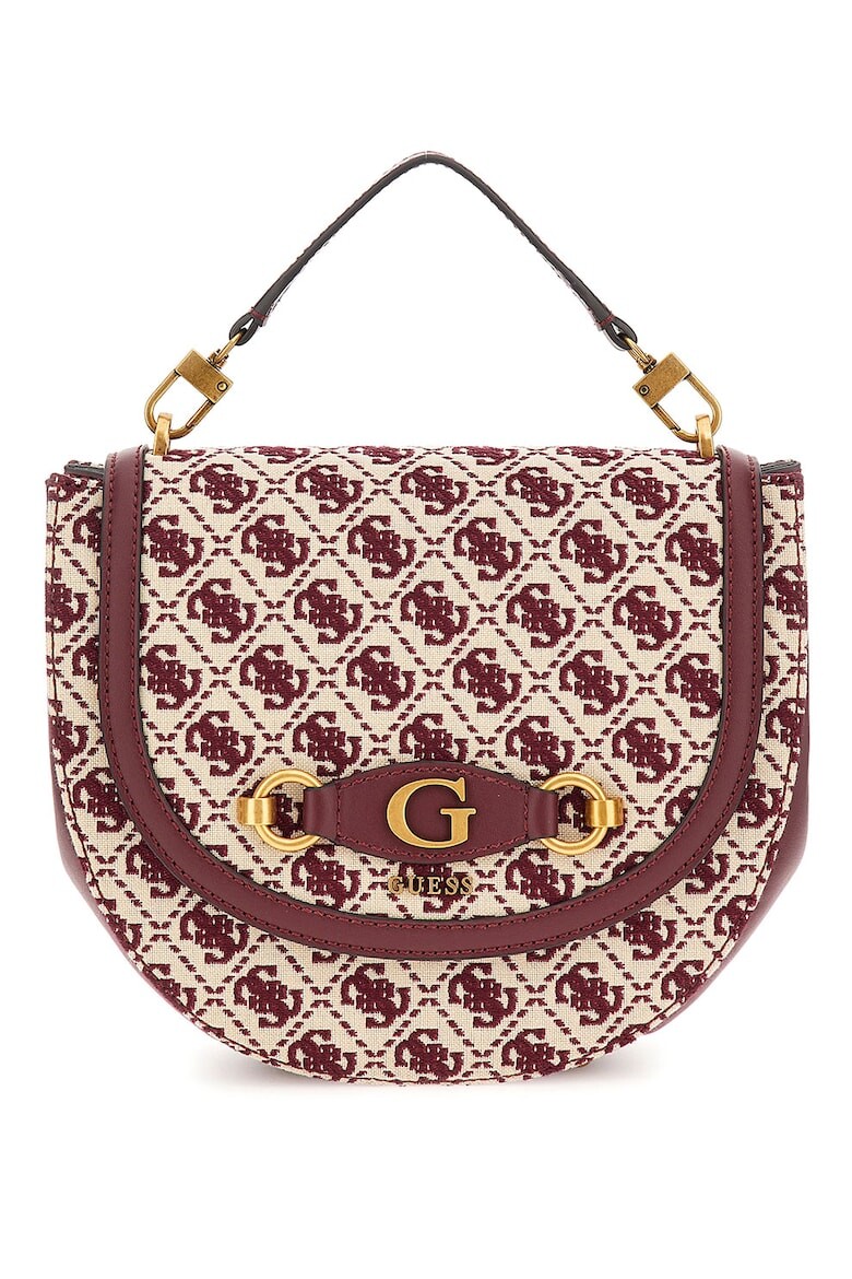 

Сумка Izzy с монограммой Guess, бургундия