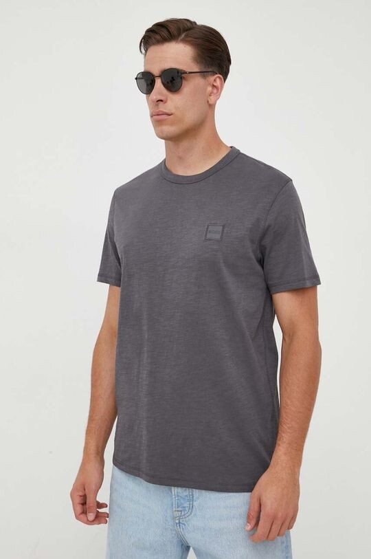 

BOSS BOSS CASUAL хлопковая футболка Boss Orange, серый