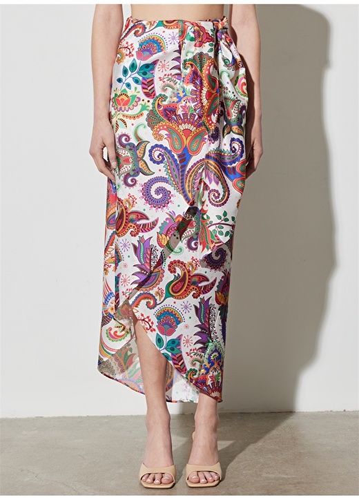 цена Разноцветная женская длинная юбка с высокой талией Wrangler