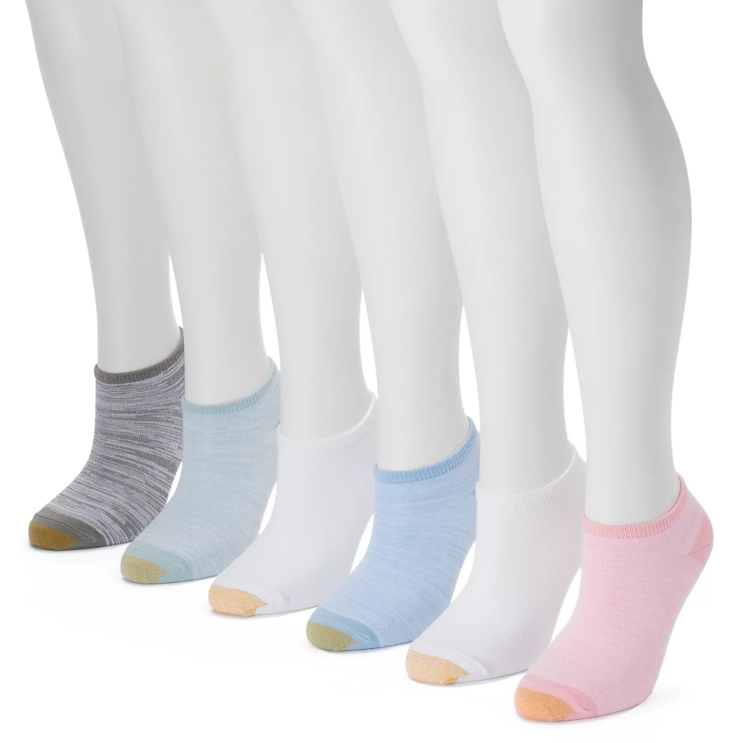 

Женские GOLDTOE 6 шт. Мягкие носки-невидимки GOLDTOE