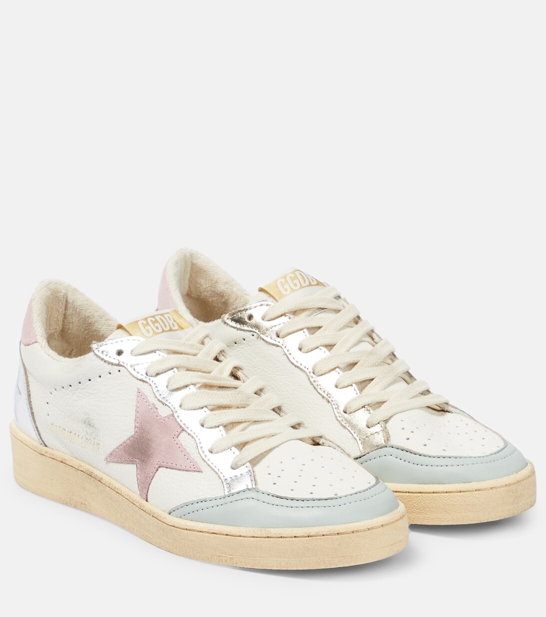 

Кроссовки Ball Star из кожи и замши Golden Goose, разноцветный