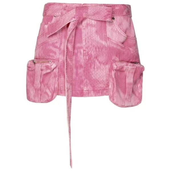 

Джинсы cotton mini skirt Blumarine, розовый
