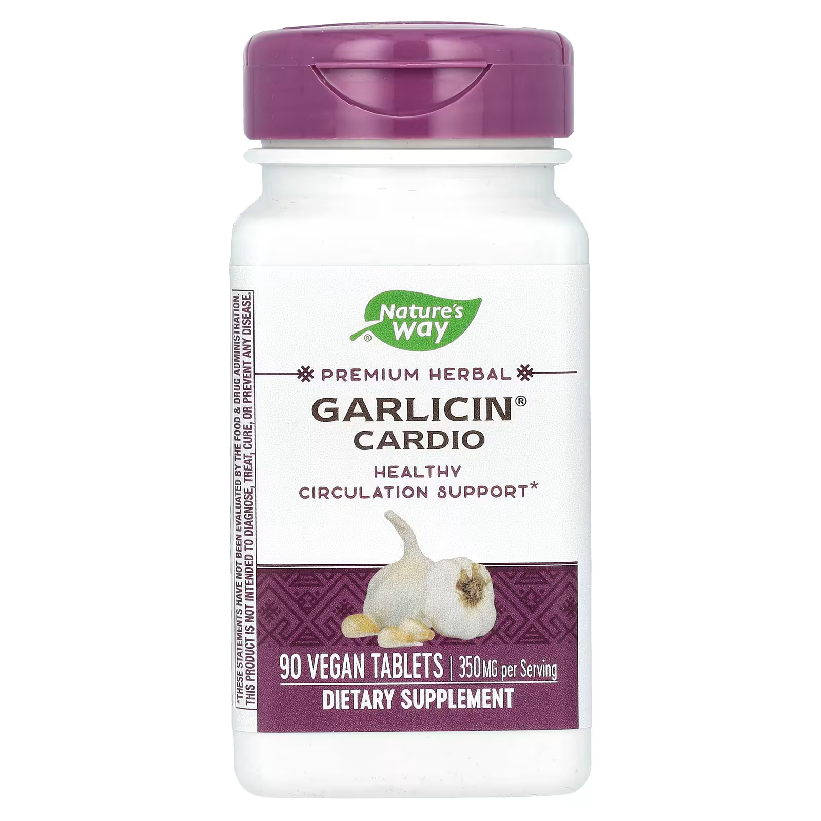 цена Пищевая добавка Nature's Way Garlicin Cardio 350 мг