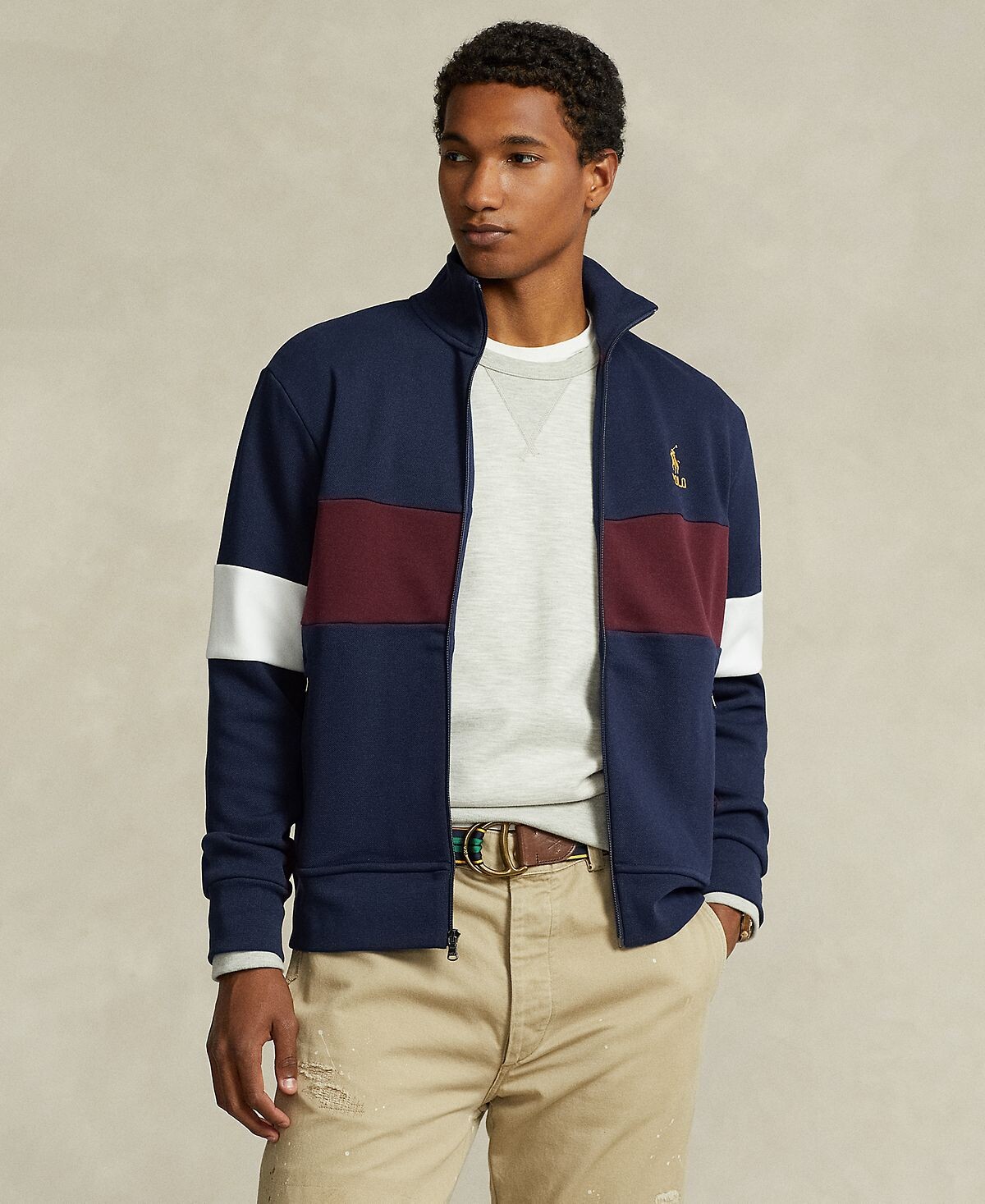

Мужская спортивная куртка двойной вязки Polo Ralph Lauren