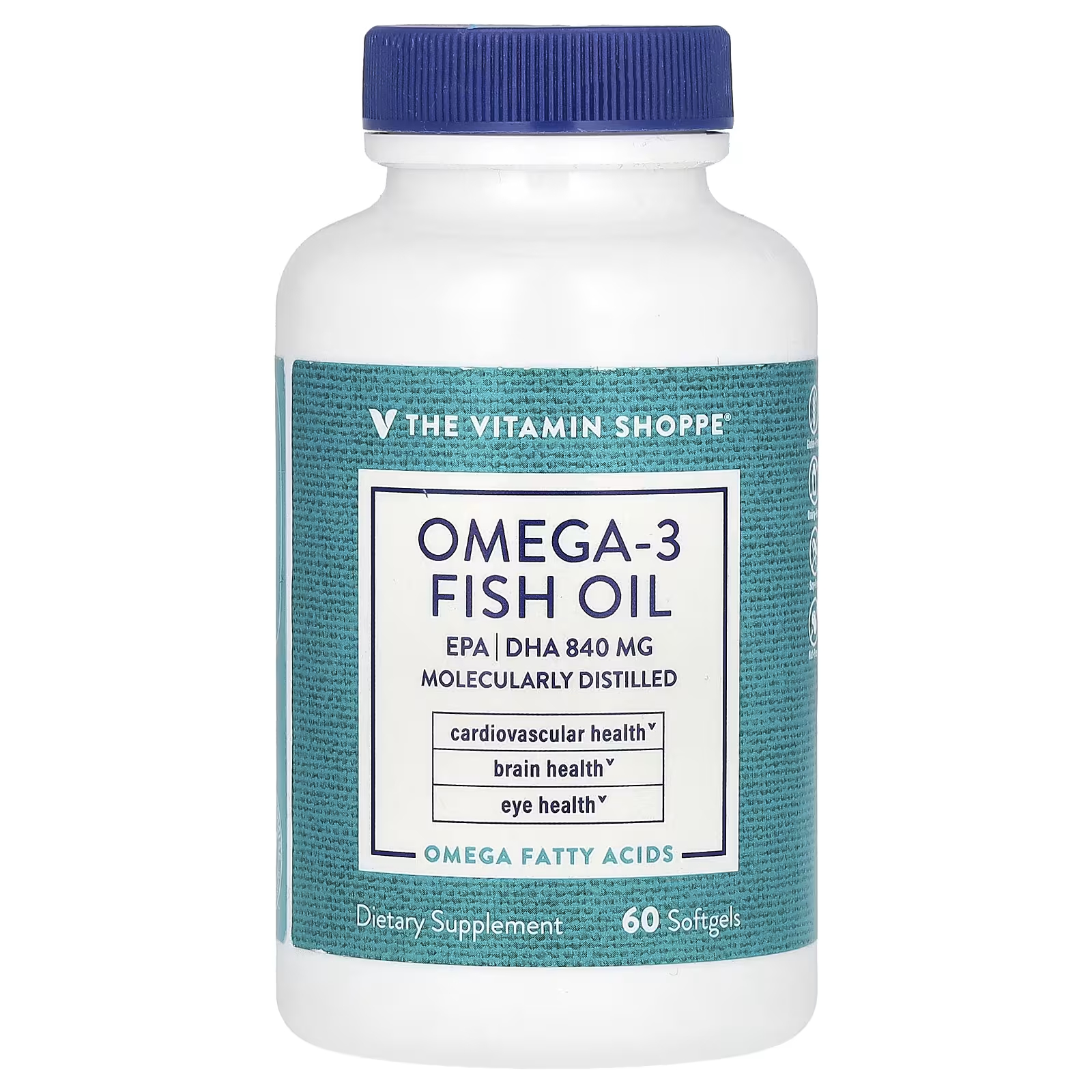 Рыбий жир the Vitamin Shoppe + Омега-3, 60 мягких таблеток mason natural рыбий жир с омега 3 60 мягких таблеток