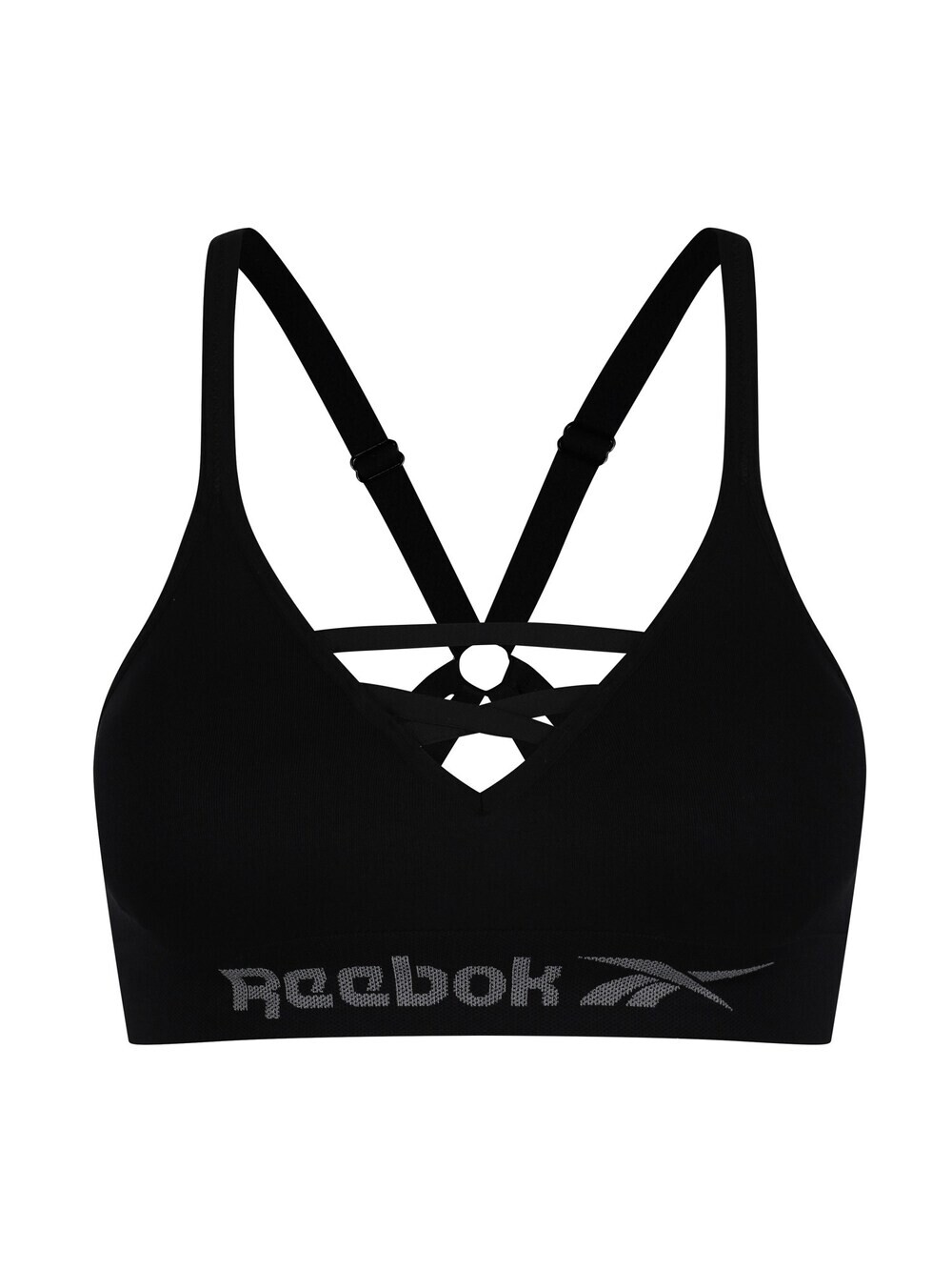 

Спортивный бюстгальтер без косточек Reebok, черный