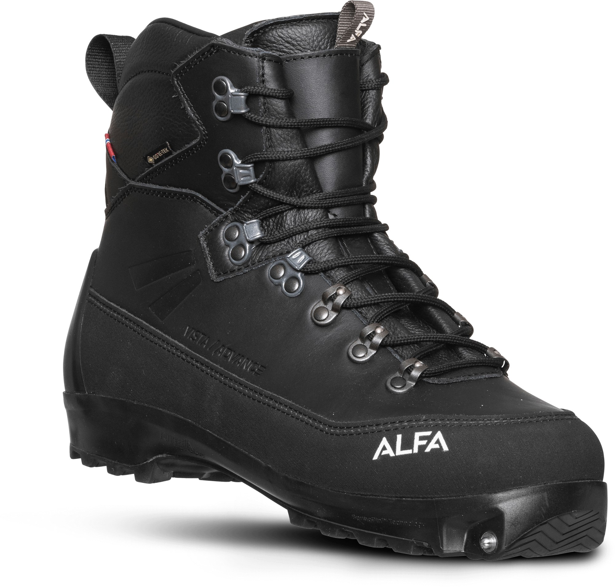 цена Ботинки для беговых лыж Vista Advance GTX ALFA, черный