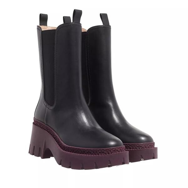 

Ботинки alexa leather bootie black deep Coach, черный