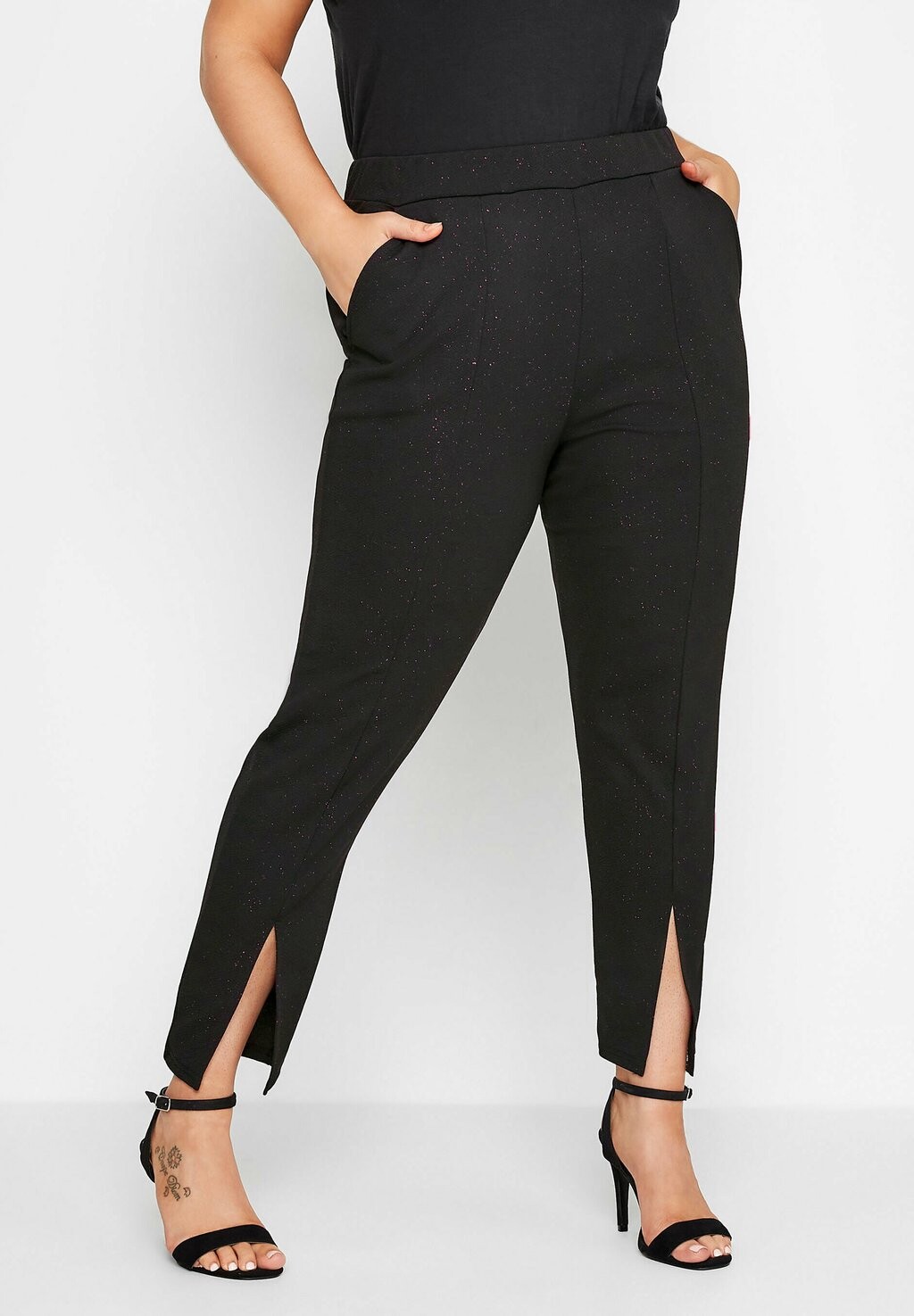 

Брюки Yours Clothing, черные, Черный