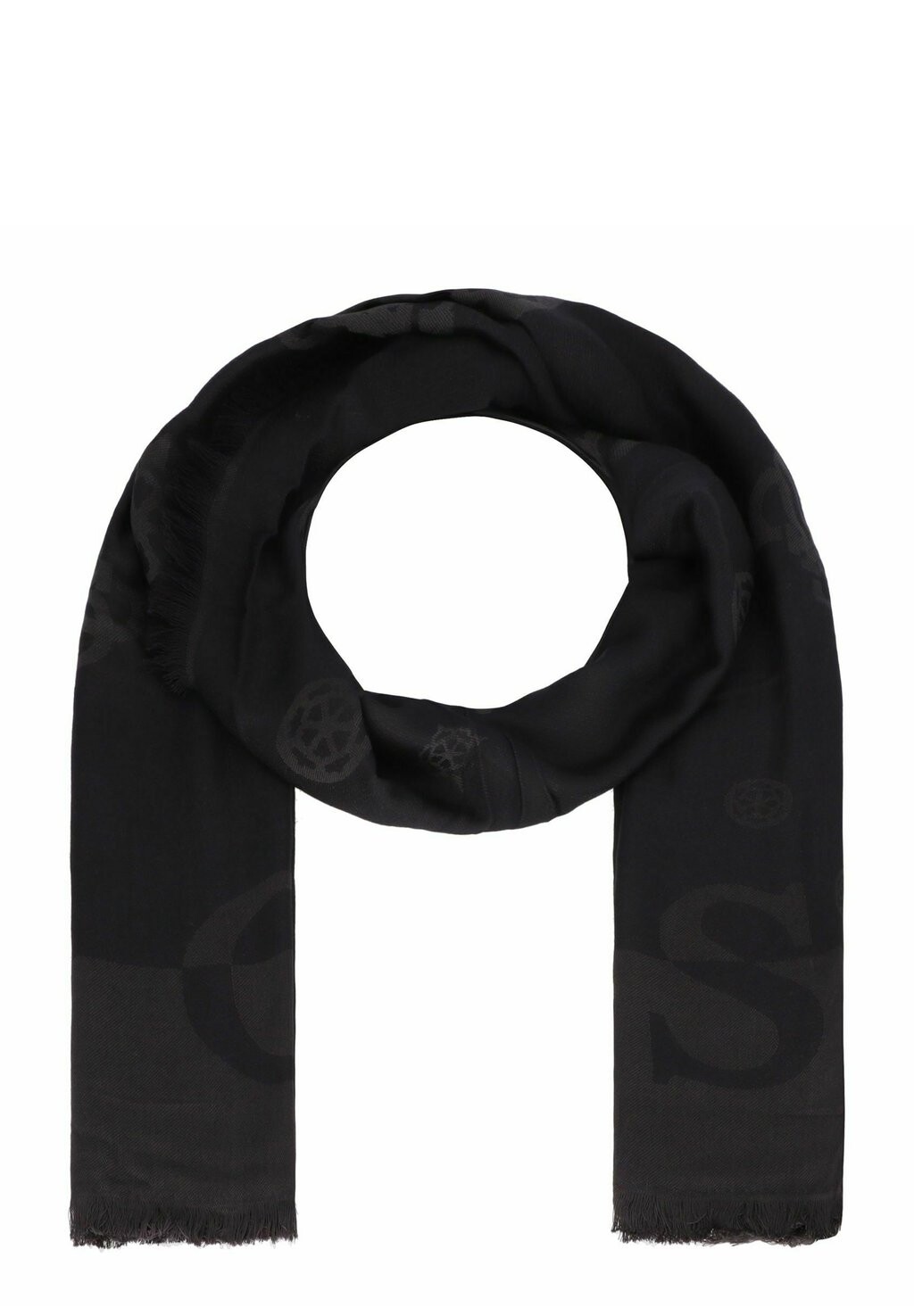 

Шарф LORALEE Guess, цвет black logo