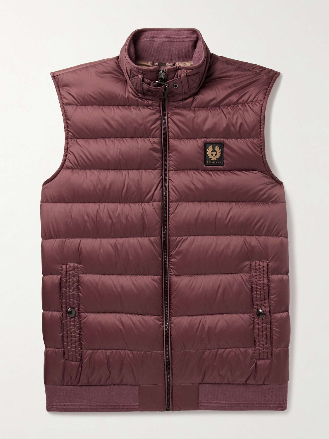 

Пуховик из стеганой ракушки с аппликацией логотипа Circuit BELSTAFF, кирпич