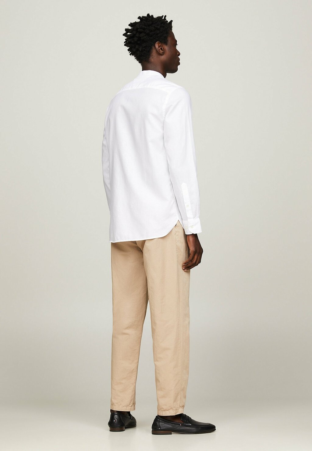 

Рубашка Tommy Hilfiger Band Collar Dobby Regular Fit Shirt Tommy Hilfiger, белый