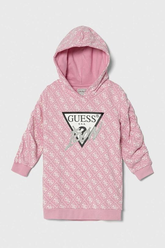 

Guess Детское хлопковое платье, розовый