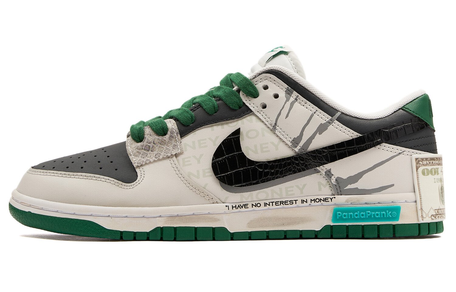 

Мужские кроссовки для скейтбординга Nike Dunk, White/Green/Black