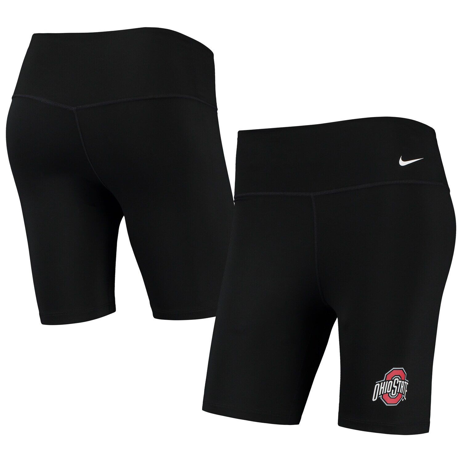 

Женские черные байкерские шорты Nike Ohio State Buckeyes Nike, Черный