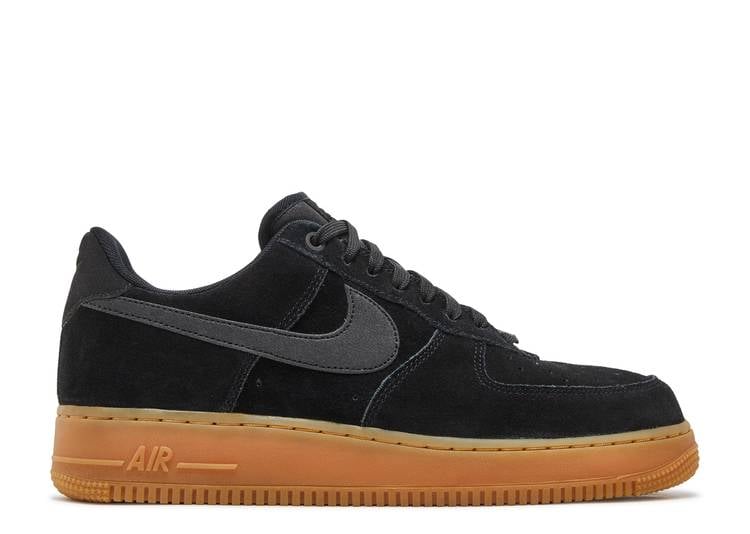 Nike air force on sale one black suede