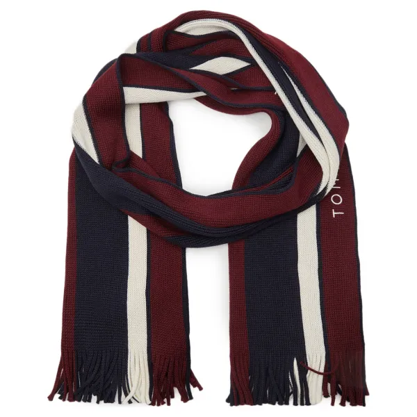

Фирменный шарф Raschelle с добавлением шерсти Tommy Hilfiger, бургунди