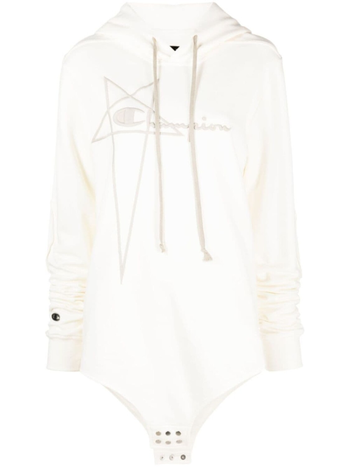 

Rick Owens X Champion худи с вышитым логотипом, белый