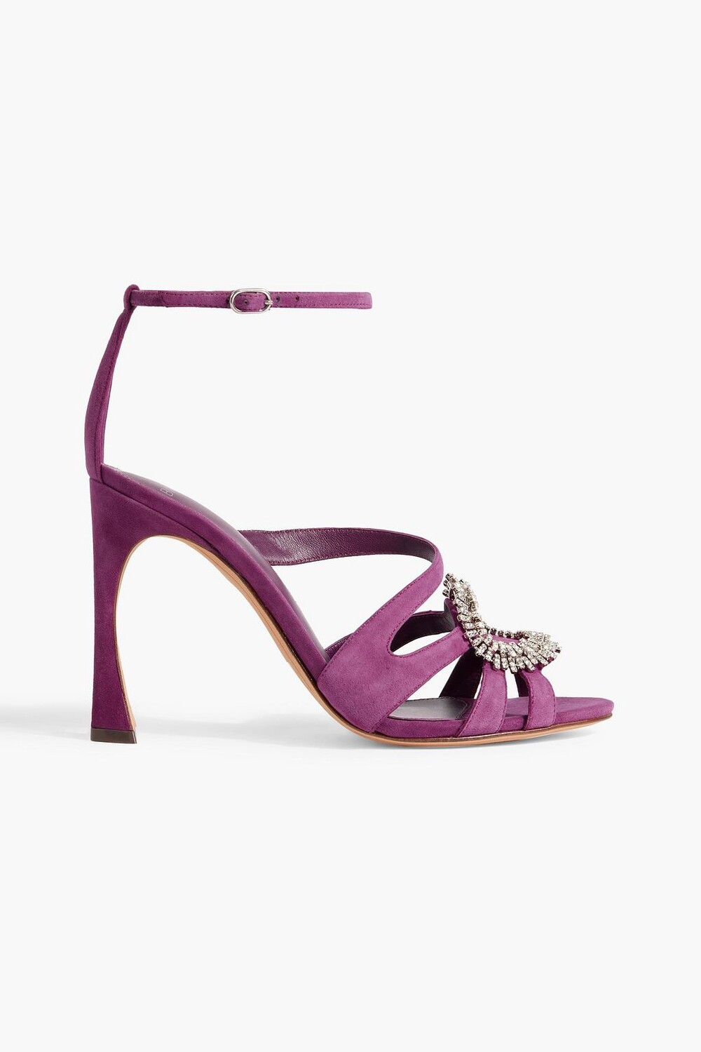 

Босоножки Alicia 100 с кристаллами ALEXANDRE BIRMAN, фиолетовый