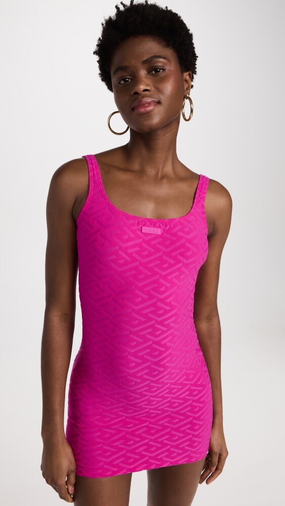 

Платье Versace Monogram Swim, розовый