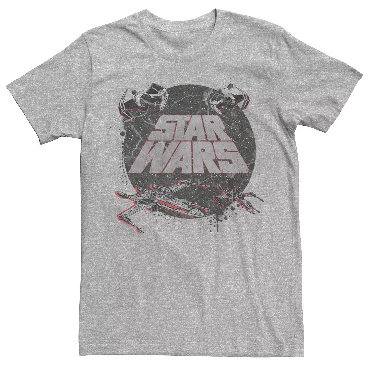 Мужская классическая футболка-истребитель с логотипом X-Wing Tie Fighter Star Wars