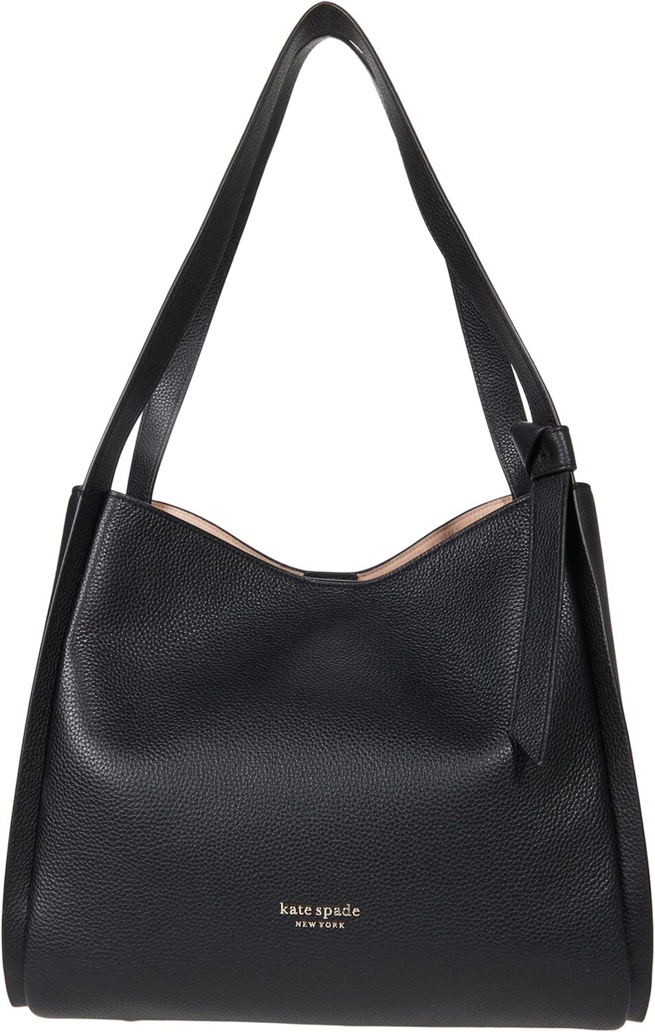 

Сумка через плечо Kate Spade New York Katy Textured Leather Convertible Saddle Bag, черный