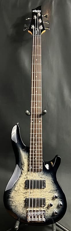 

Басс гитара Schecter C-5 Plus 5-String Bass Guitar Quilted Charcoal Burst