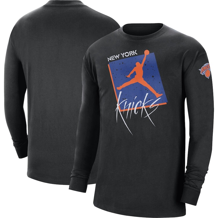 

Футболка с длинным рукавом Jordan Brand New York Knicks, черный