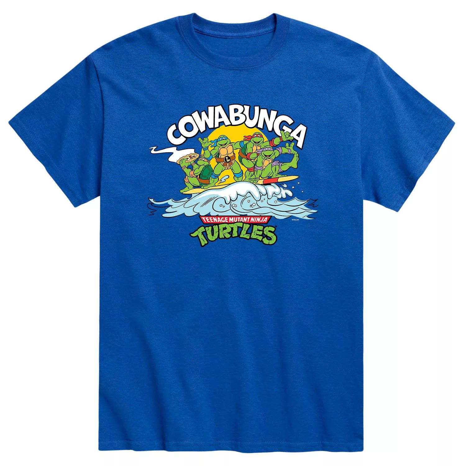 Мужская футболка Teenage Mutant Ninja Turtles Cowabunga Licensed Character набор teenage mutant ninja turtles cowabunga collection [ps4 английская версия] оружие игровое нож кунай 2 холодное пламя деревянный
