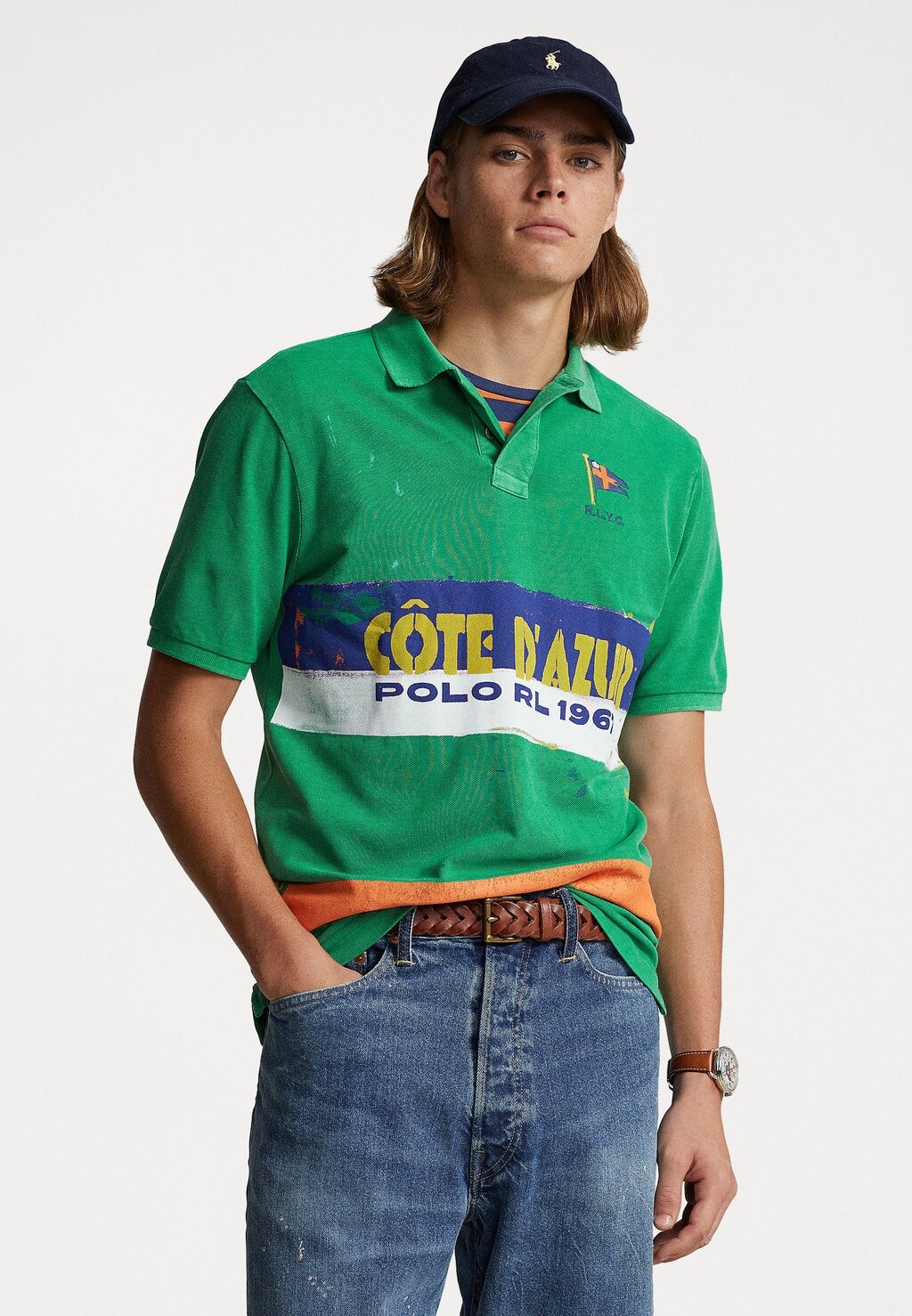 

Рубашка-поло SHORT SLEEVE Polo Ralph Lauren, цвет stem multi