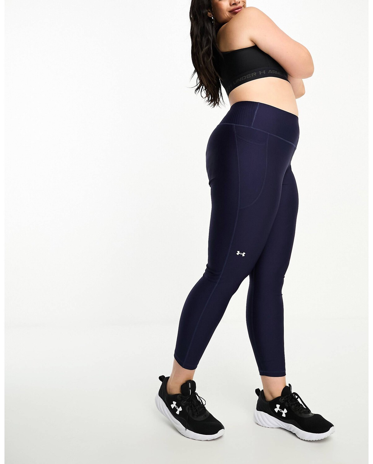 

Темно-синие леггинсы Under Armour Plus HiRise, Синий