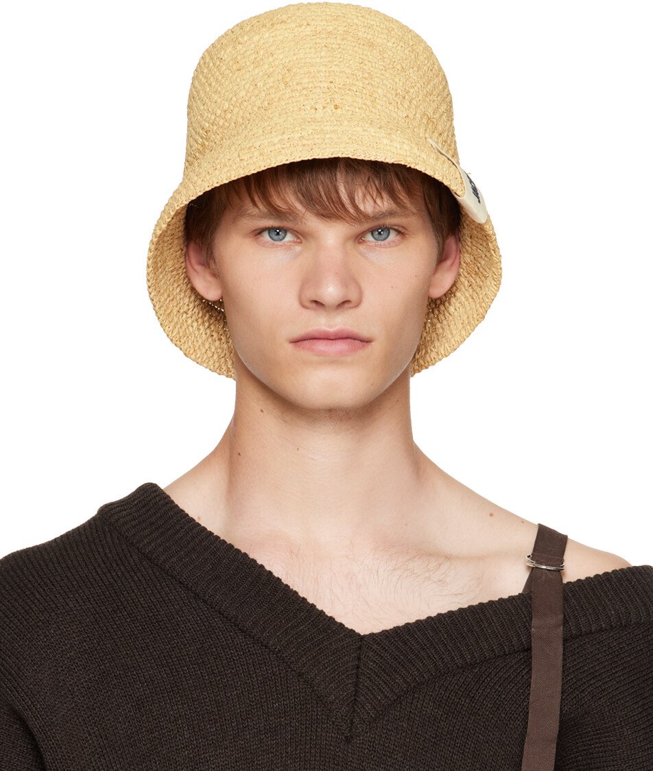 

Бежевая панама Le Chouchou Le Bob Raphia Jacquemus