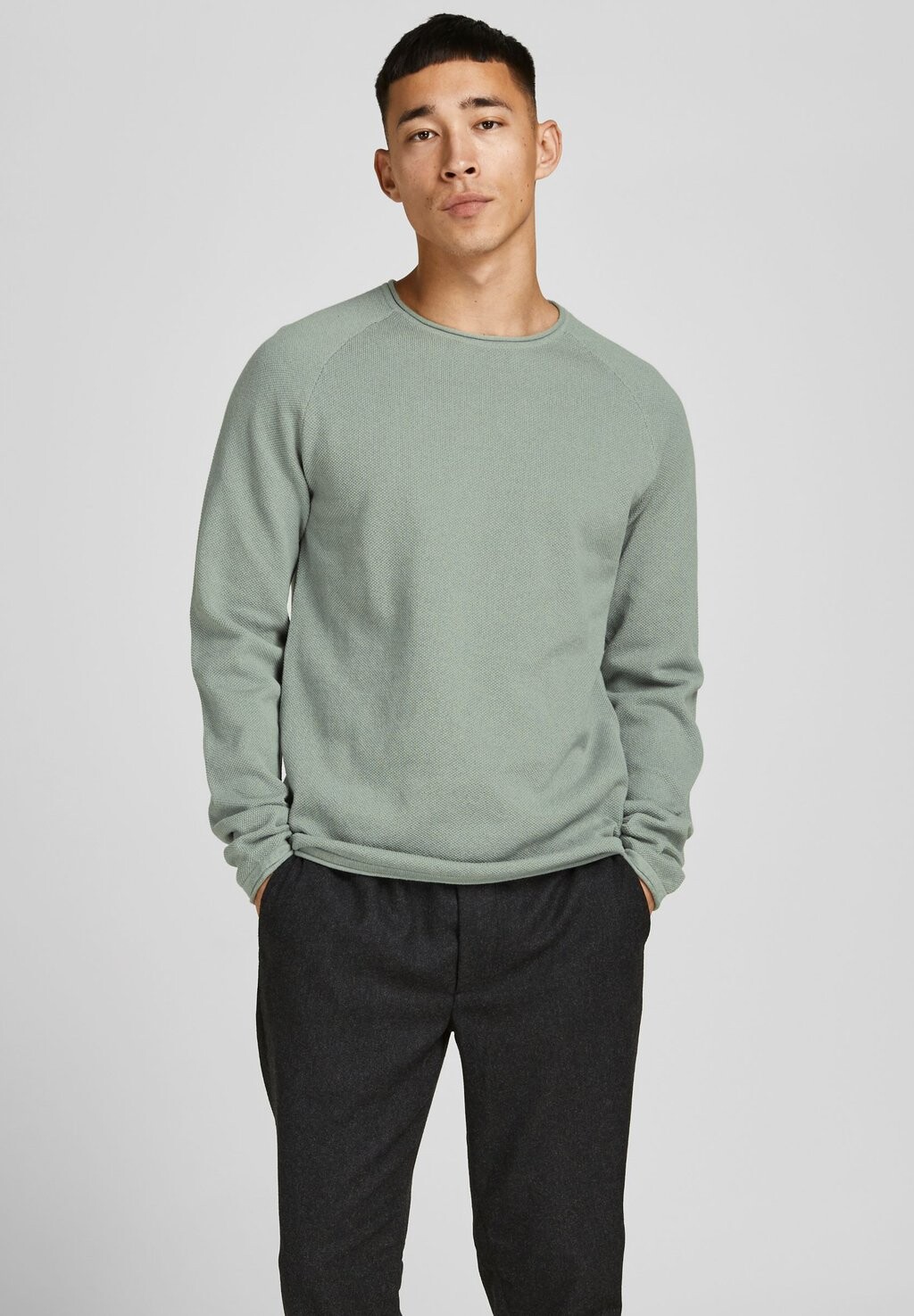 

Свитер JJEHILL CREW NECK NOOS Jack & Jones, темно-серый