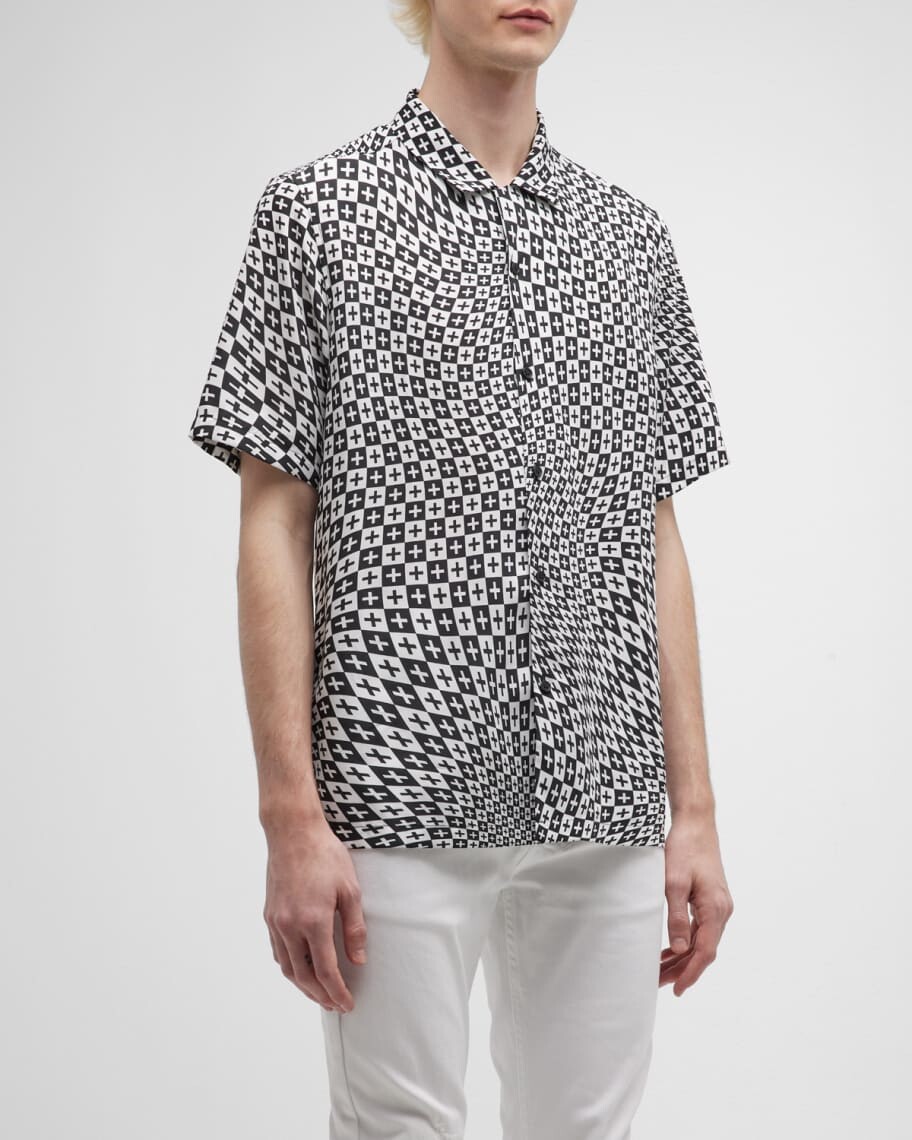 

Мужская рубашка Check Out Tencel Camp Ksubi