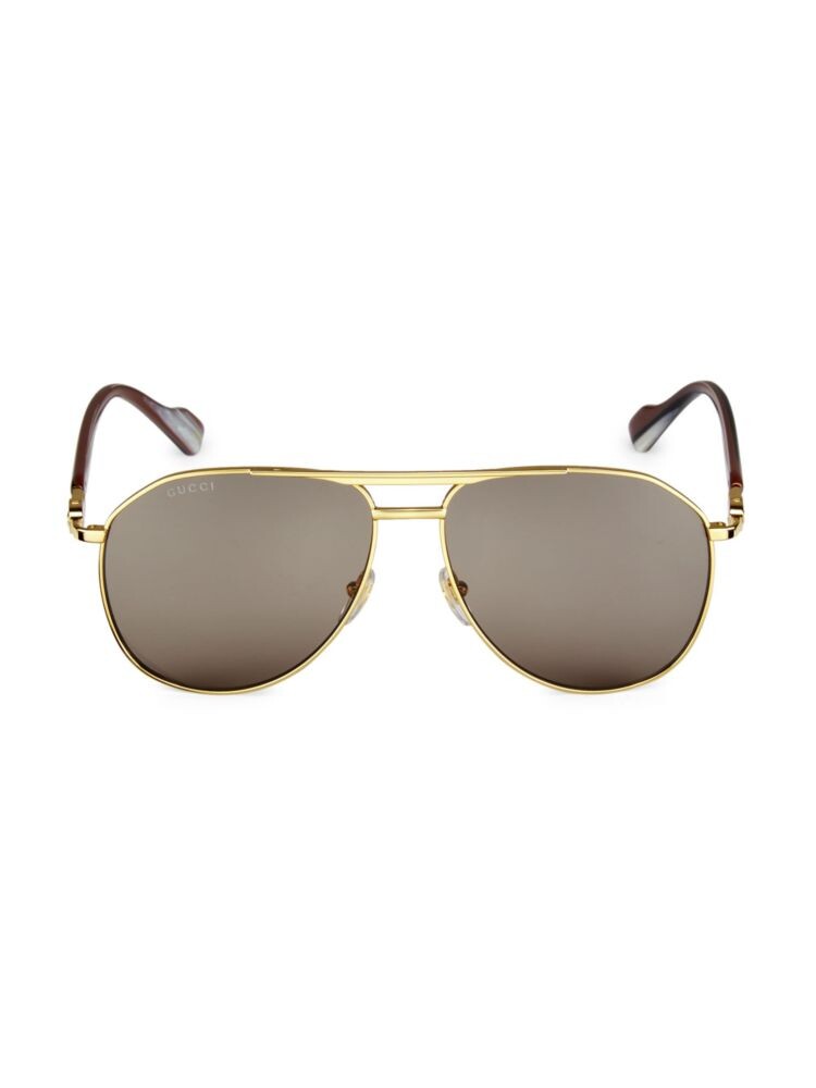 

Солнцезащитные очки-пилоты Gucci 125th Street 59MM Gucci, золото