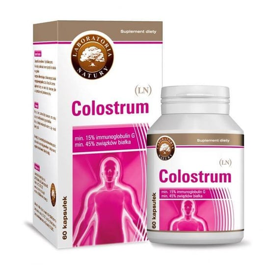 Colostrum, Биологически активная добавка, 60 капсул. Laboratoria Natury биологически активная добавка dr wolz colostrum immun 125 шт