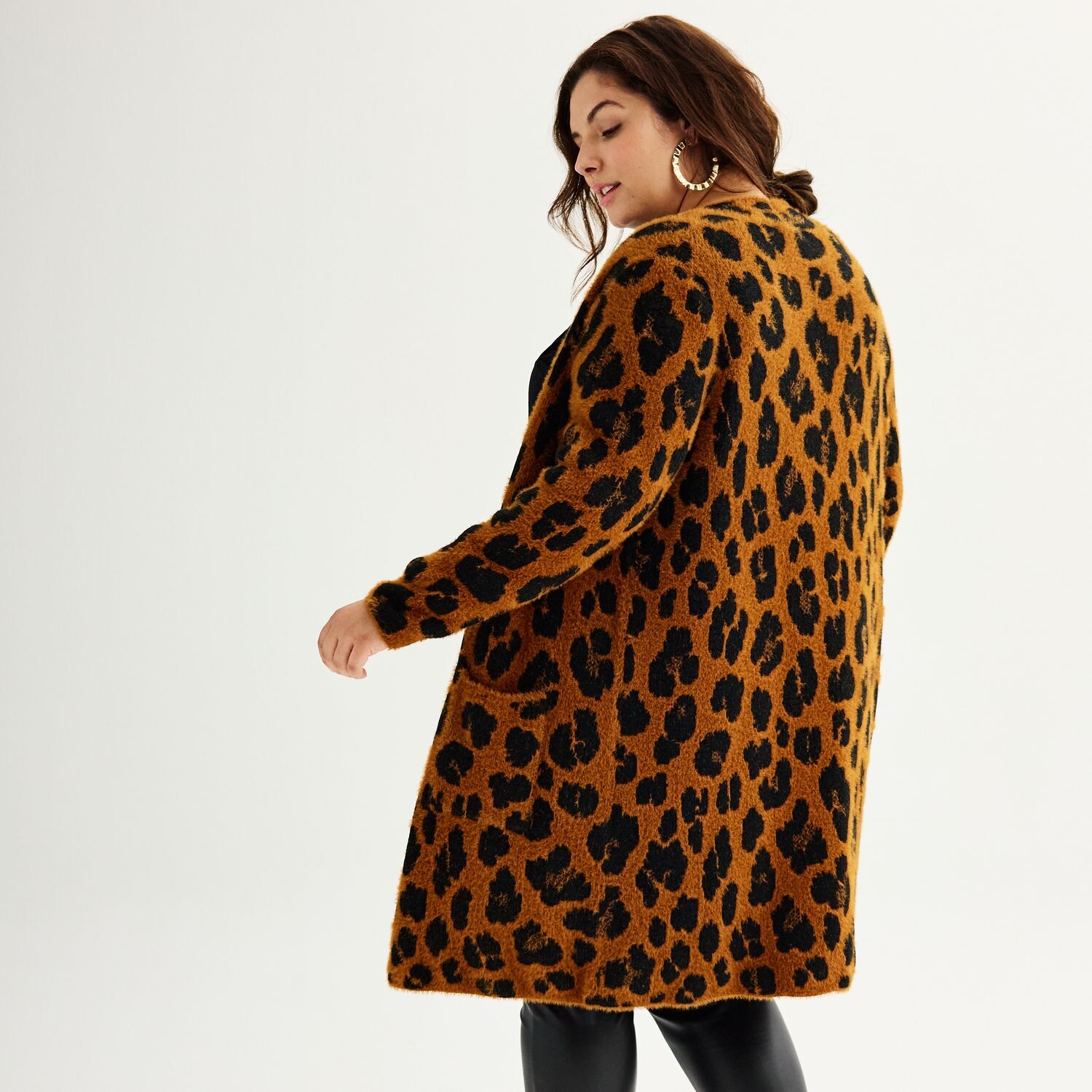 

Плюс размер Пальто Nine West с чистым воротником Nine West