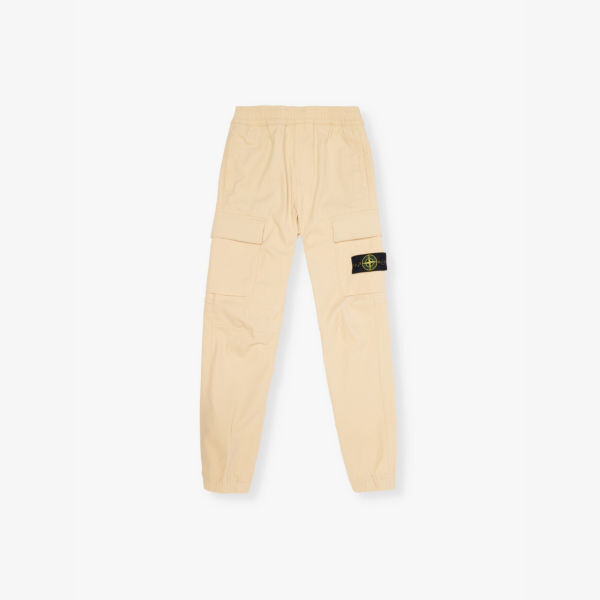 

Зауженные брюки Compass-Badge из эластичного хлопка 4-8 лет Stone Island, бежевый
