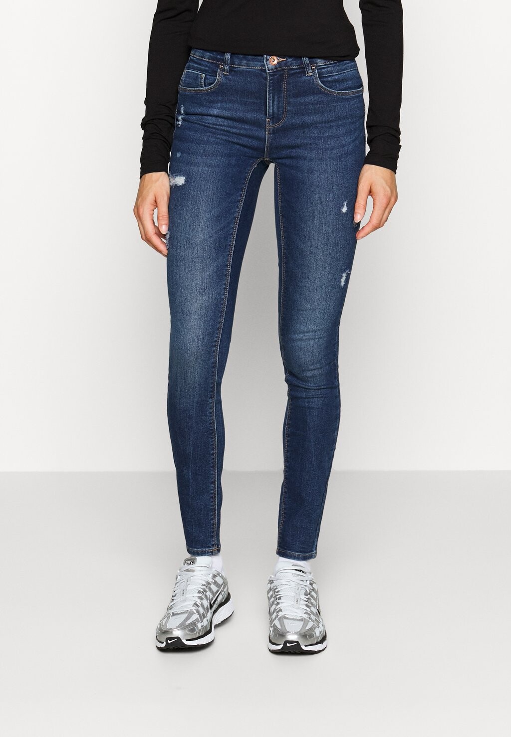

Джинсы Skinny Fit ONLY Tall, темно-синий