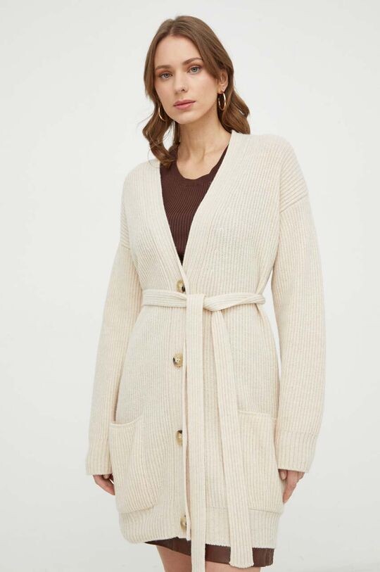 

Кардиган из смесовой шерсти Weekend Max Mara, бежевый