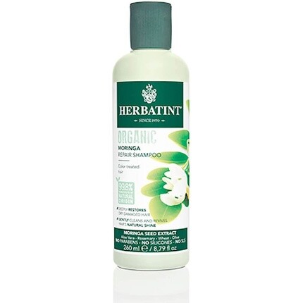 

Органический био-шампунь 260мл Moringa Repair, Herbatint