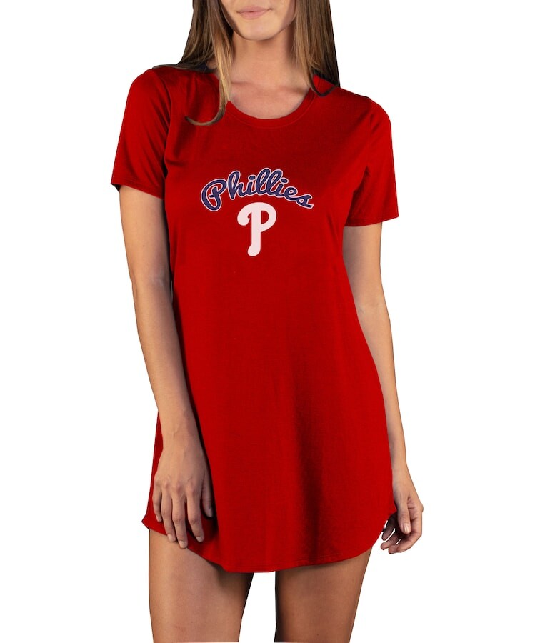 

Ночная рубашка Concepts Sport Philadelphia Phillies, красный