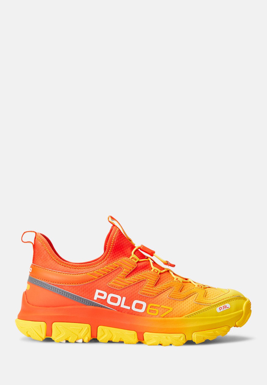 Кроссовки низкие ADVENTURE 300 TOP Polo Ralph Lauren, цвет canary yellow/orange flame