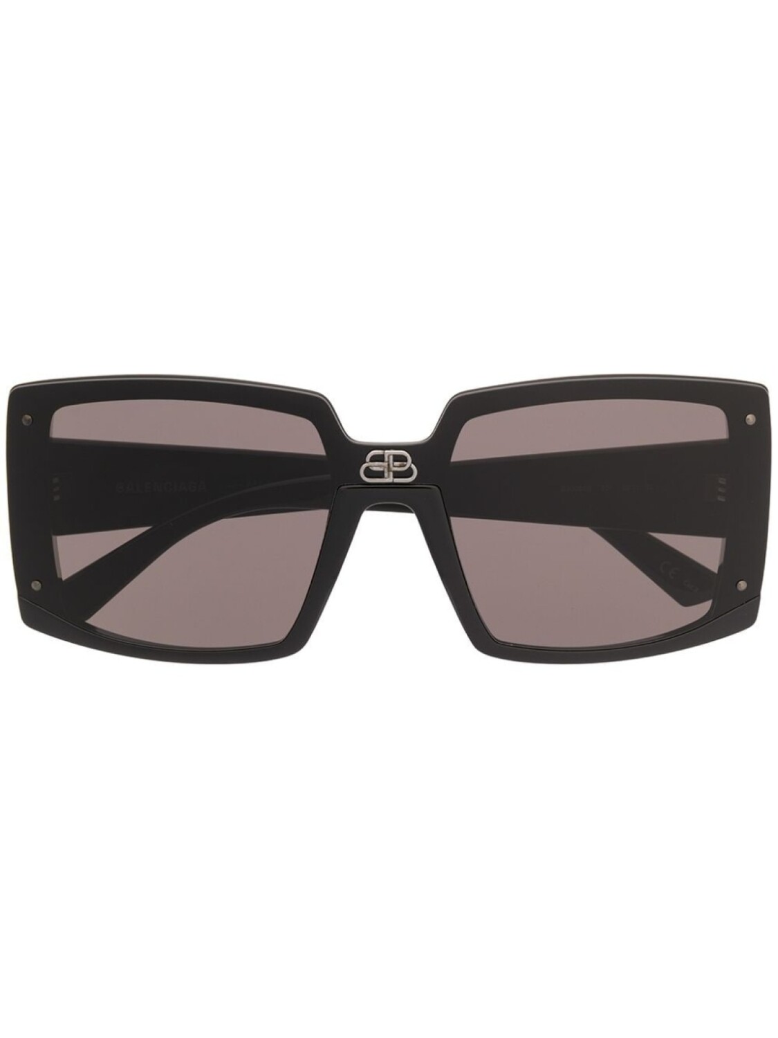 

Balenciaga Eyewear солнцезащитные очки Shield в квадратной оправе, черный