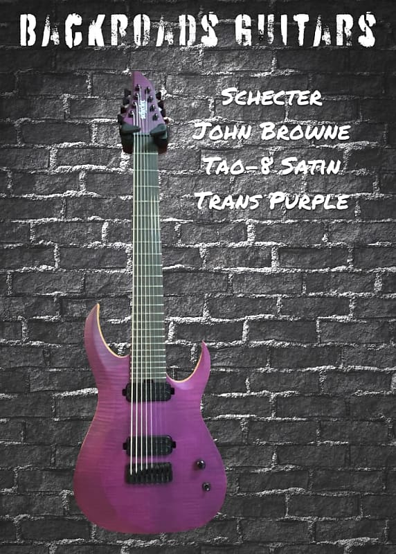 Электрогитара Schecter John Browne Tao-8 in Satin Trans Purple