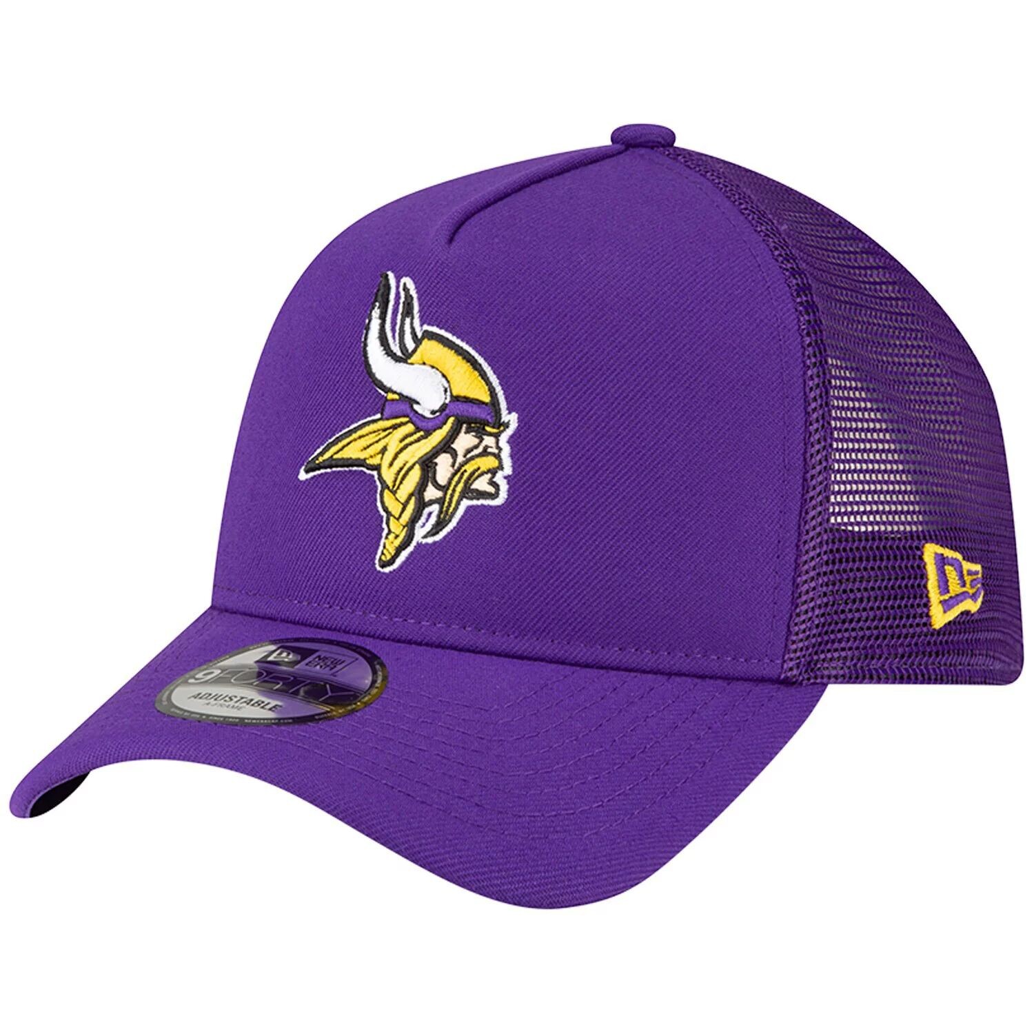 

Мужская регулируемая кепка New Era Purple Minnesota Vikings A-Frame Trucker 9FORTY