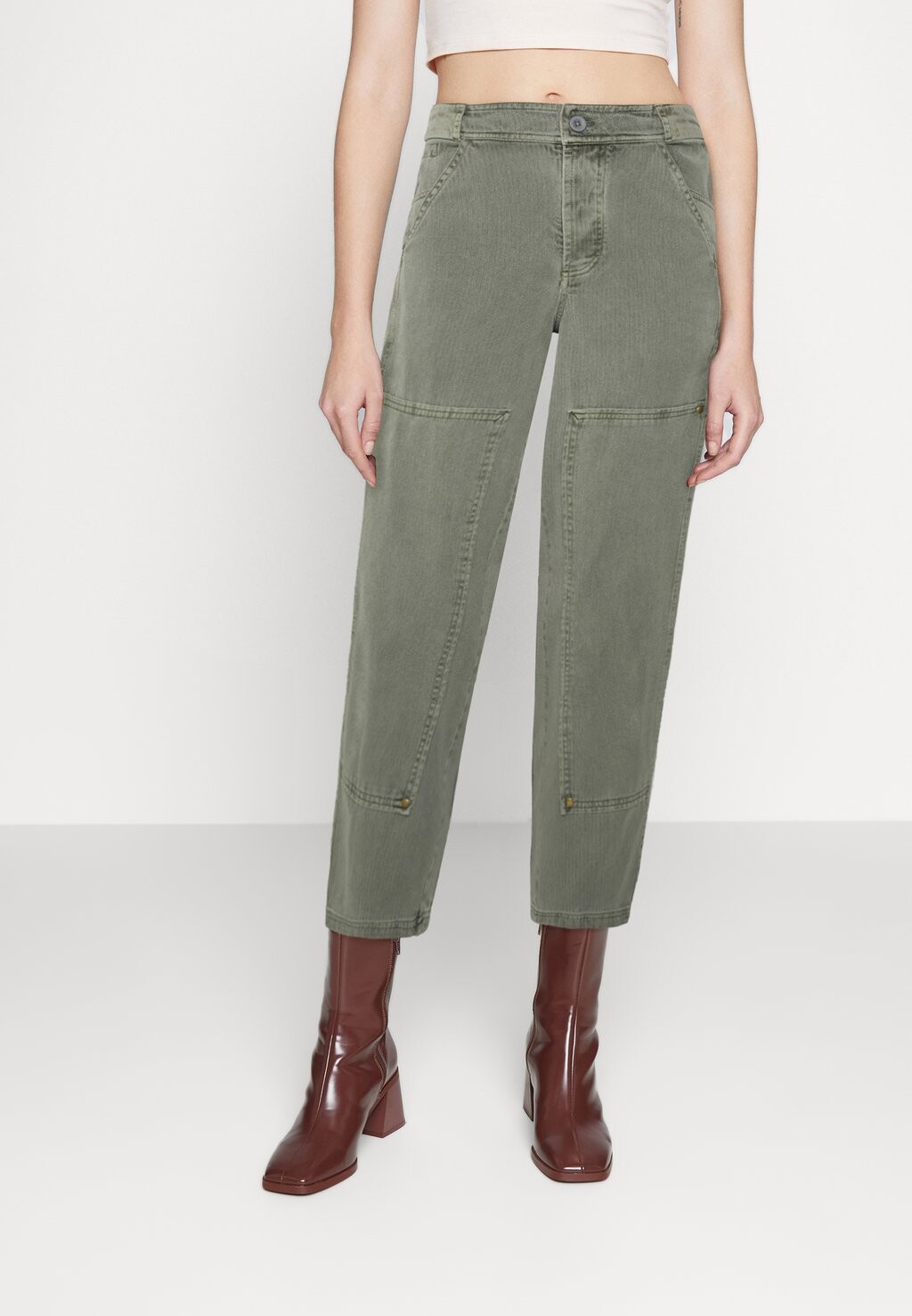 

Брюки Free People, темно-зеленый