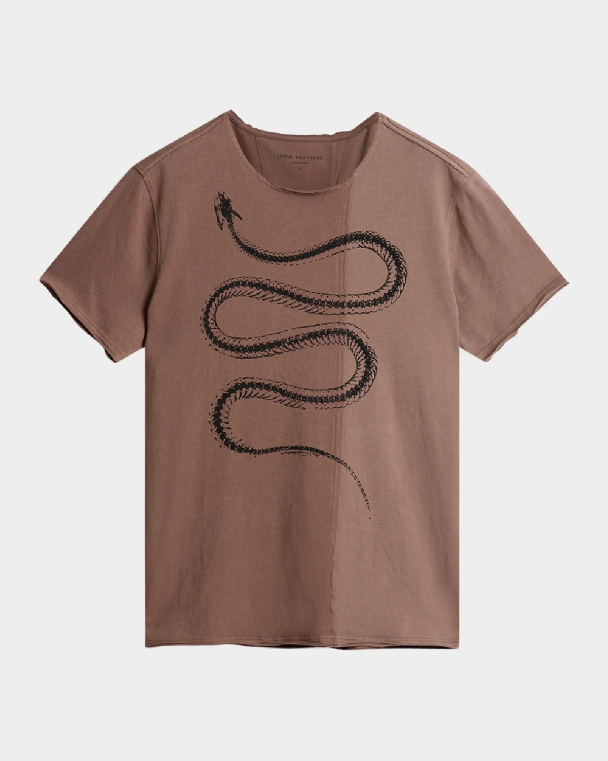 

Мужская футболка Raw Edge Snake Bones John Varvatos, цвет Mauvewood