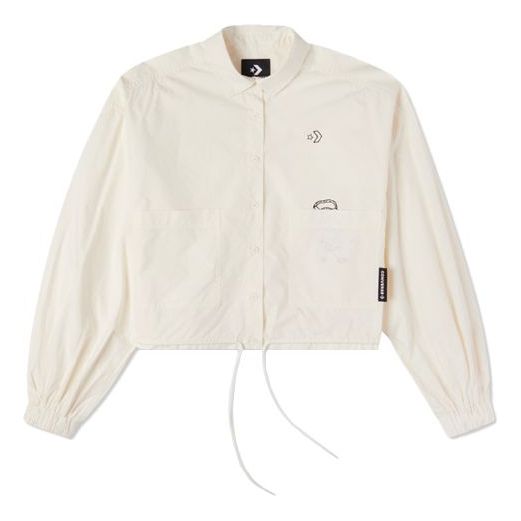 Куртка Converse Small Logo Casual Shirt Jacket Beige, цвет creamy куртка men s timberland casual cargo jacket small цвет wheat