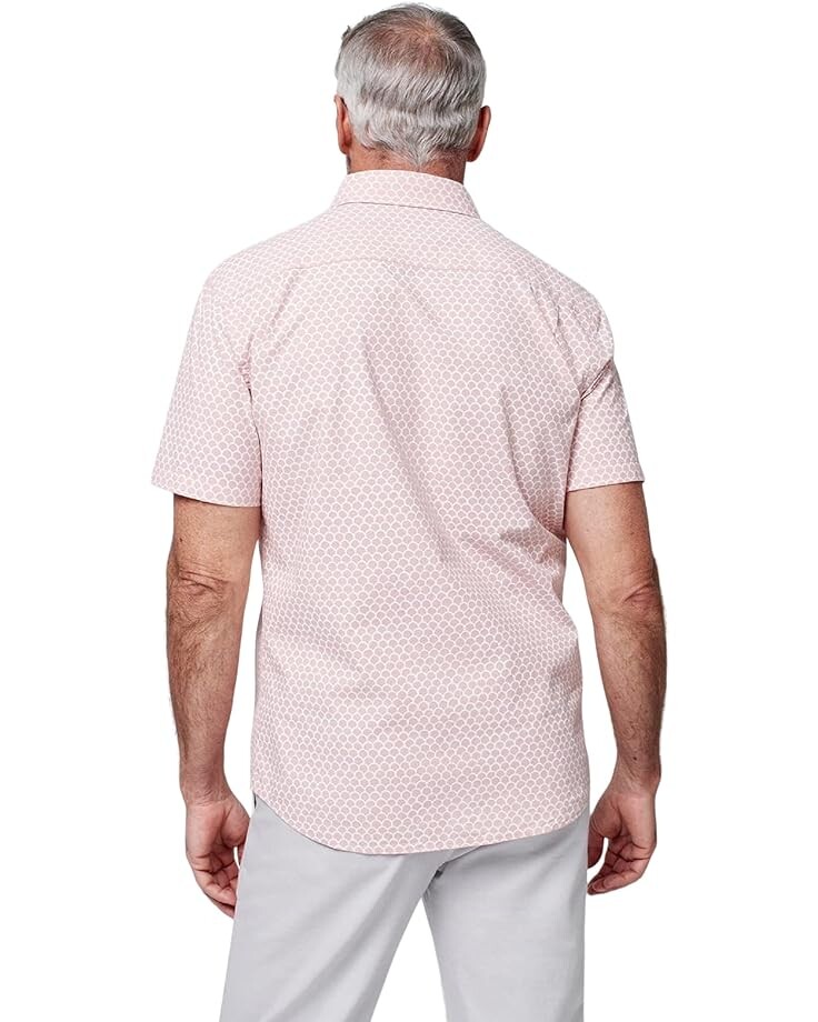

Рубашка Faherty Short Sleeve Stretch Playa Shirt, цвет Rose Fishscale